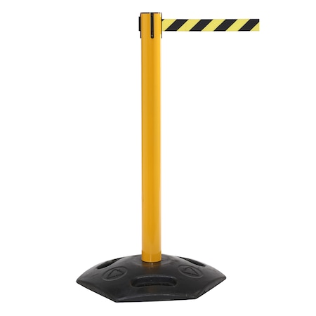 Queue Solutions WeatherMaster 300 Yellow, 16' Yellow/Black CAUTION DO NOT ENTER Belt WMR300Y-YBC110